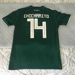 USED MEXICO CHICHARITO 2018 WORLD CUP JERSEY